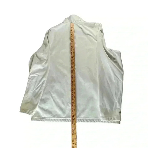 Under Armour White Full Zip Jacket Embroidered Spartan Lacrosse Zip Pockets - Picture 9 of 10